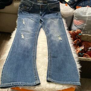 Wallflower Blue Straight Leg Jeans, size 11